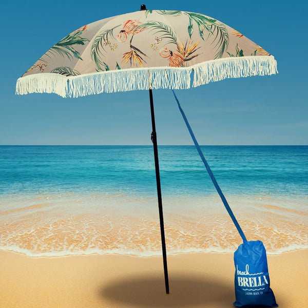 Flamingo Beach Umbrella Brookstone Dev