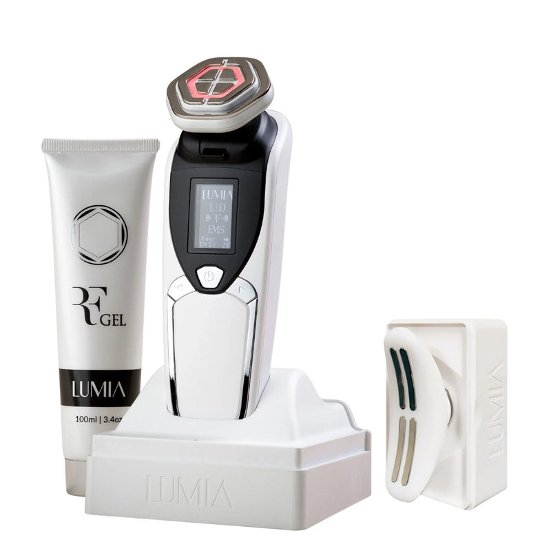 Lumia Face & Neck Set - Experto PRO Infrared LED+RF+EMS Facial Therapy Device & Neck-lifting Therapy