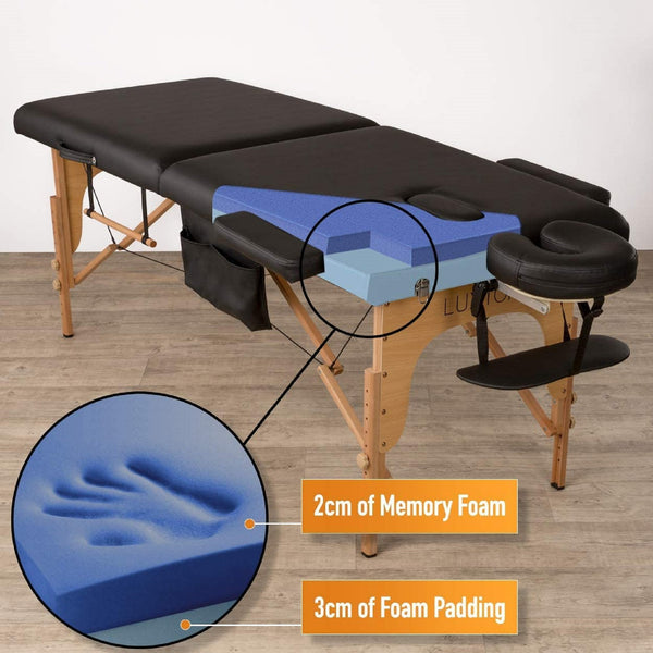 Luxton Home Premium Memory Foam Massage Table Brookstone