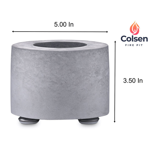 Colsen Round Concrete Tabletop Fire Pit Brookstone Dev